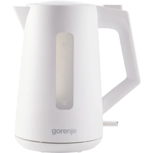 Електрочайник Gorenje 1.7л, Strix контроль, білий матовий