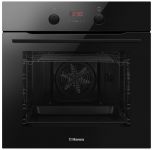 Духовка электр. Hansa, 60см, 65л, A,  гриль, емаль легкого очищення, диспл., чорний