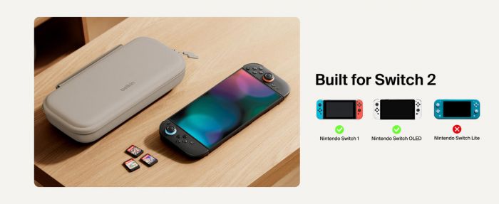 Чохол Belkin із акумулятором 10000мА·год для Nintendo Switch 2, Sand