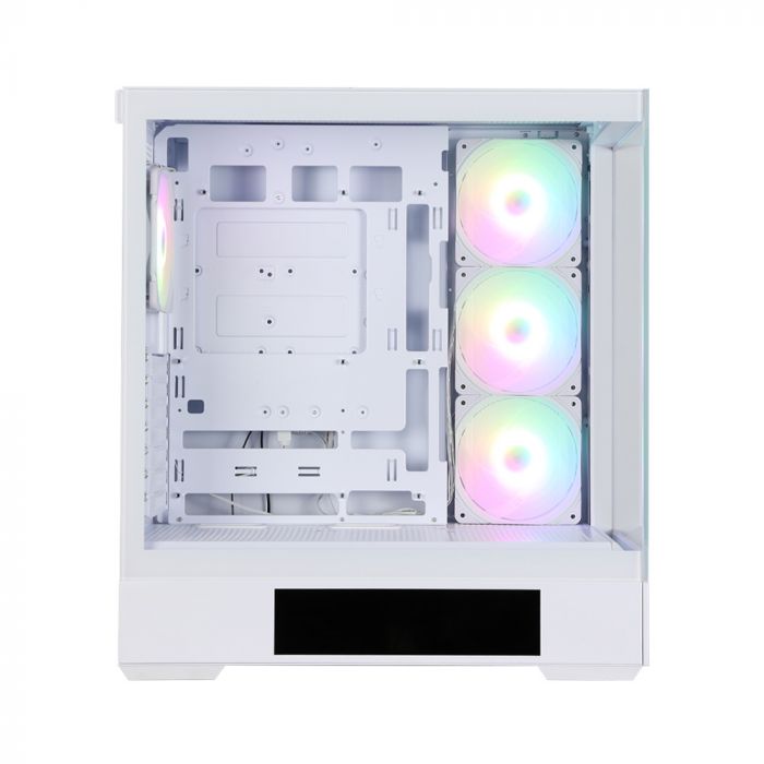 Корпус Zalman P40 DS без БЖ, 2xUSB3.0, 1x Type C, 3x120мм ARGB Reverse,  1x120мм ARGB, VGA 420мм, LCS ready, TG Side/Front Panel, Display, ATX, білий