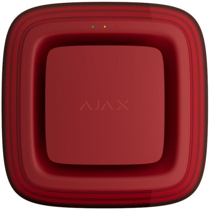 Датчик пожежний світлозвуковий Ajax EN54 FireProtect VAD Sounder red, Jeweller, EN54, бездротовий, червоний Датчик пожежний світлозвуковий Ajax EN54 FireProtect VAD Sounder red, Jeweller, EN54, бездротовий, червоний