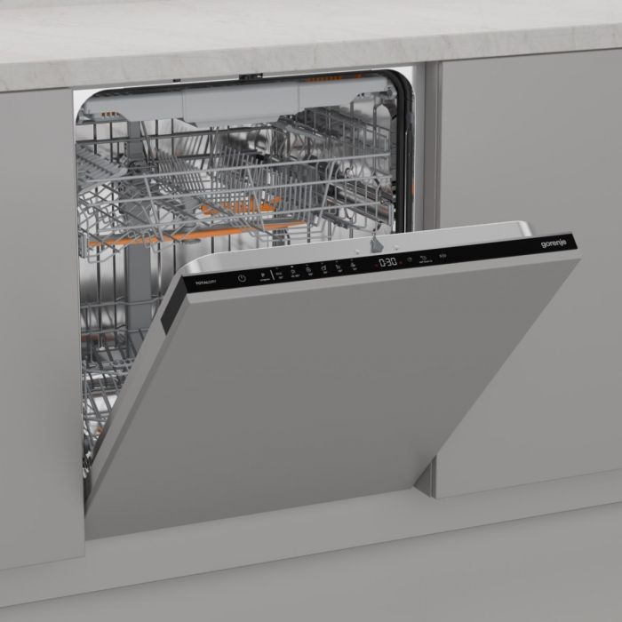 Посудомийна машина Gorenje вбудовувана, 16компл., A++, 60см, AquaStop, автоматичне відчинення, сенсорн.упр, 3и кошики, білий
