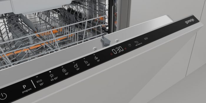 Посудомийна машина Gorenje вбудовувана, 16компл., A++, 60см, AquaStop, автоматичне відчинення, сенсорн.упр, 3и кошики, білий