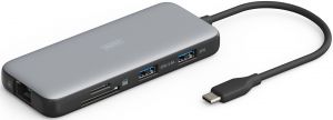 Док-станція DIGITUS USB-C > 2xHDMI/2xUSB-A/USB-C/SD/MicroSD/RJ54