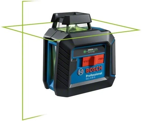 Нівелір лазерний Bosch Professional GLL2-20G + BT150 до 10м, ±0.2мм/м, 4AAx1.5В, штатив, чохол, 0.62кг
