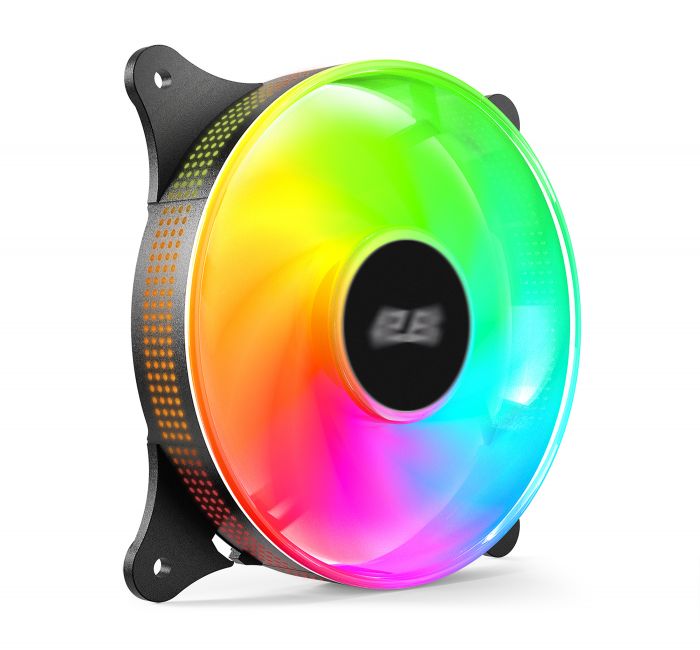 Корпусний вентилятор 2E GAMING Air Cool ACF120VRB-ARGB 120мм, 1200rpm, 4pin, 23dBa, reversed, чорний