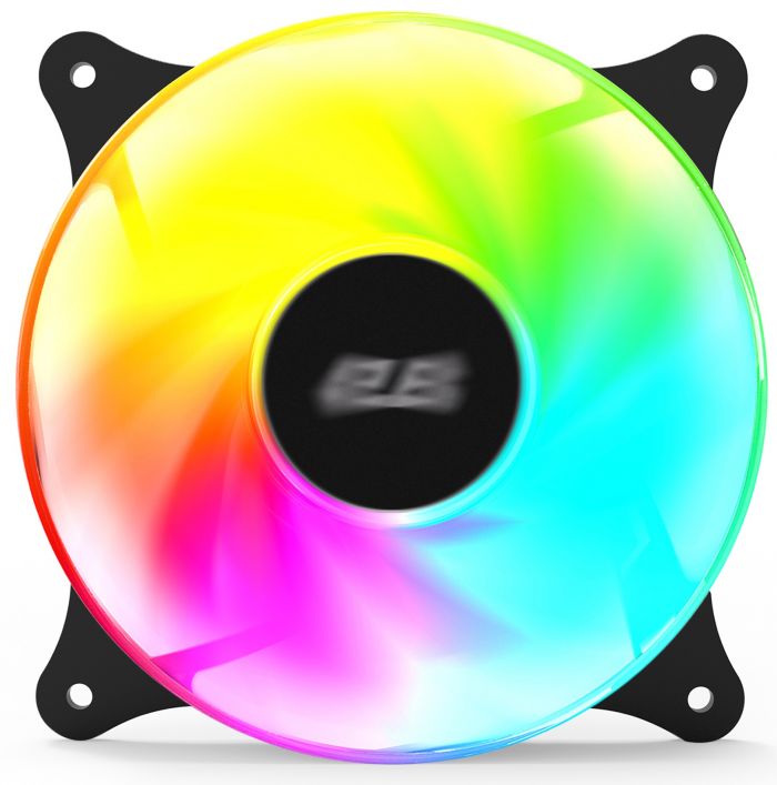 Корпусний вентилятор 2E GAMING Air Cool ACF120VRB-ARGB 120мм, 1200rpm, 4pin, 23dBa, reversed, чорний