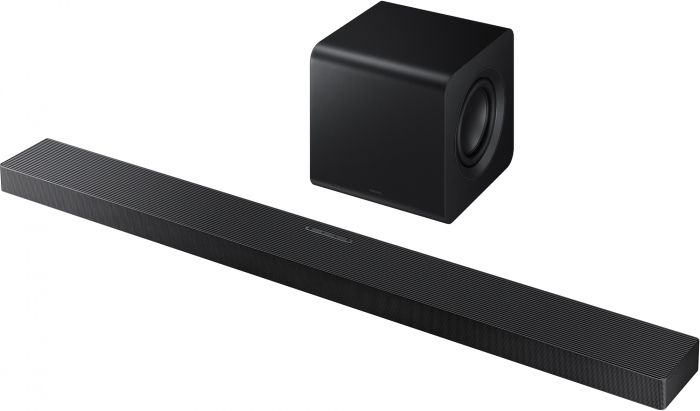 Саундбар Samsung HW-QS700F 345Вт, 3.1.2, BT, HDMI-eARC, Wi-Fi, саб, Dolby Atmos, чорний