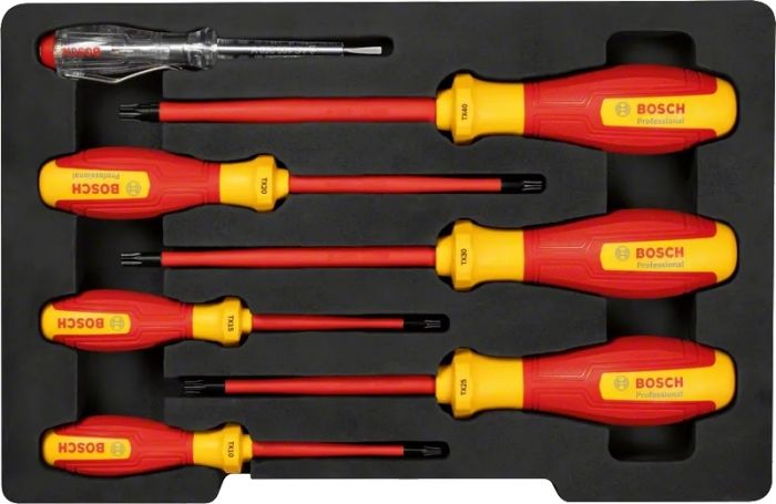 Викрутка Bosch Professional, набір 7 шт, (TX), VDE