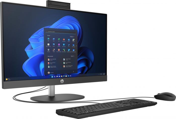 Комп'ютер персональний моноблок HP 240-G10 23.8" FHD IPS AG, Intel i7-1355U, 16GB, F512GB, UMA, WiFi, кл+м, 3р, Win11P, чорний