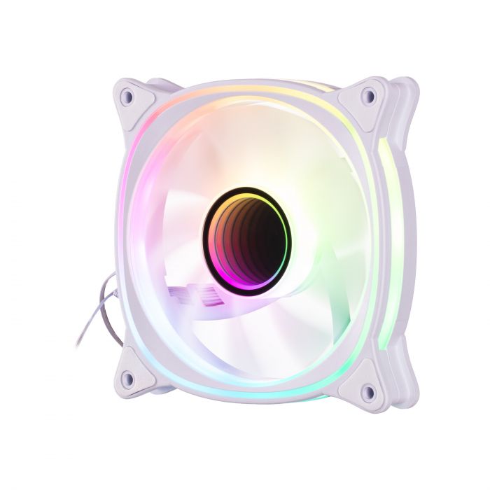 Корпусний вентилятор 2E GAMING Air Cool X Fan ACF120XB-ARGB, 120мм, 1200rpm, 3pin, 3pin +5VARGB, 20,4dBa, білий
