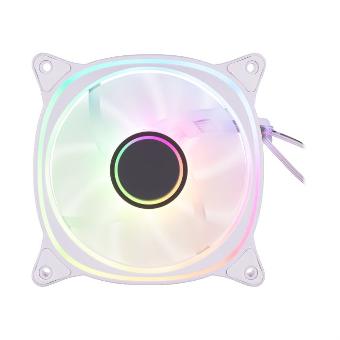 Корпусний вентилятор 2E GAMING Air Cool X Fan ACF120XB-ARGB, 120мм, 1200rpm, 3pin, 3pin +5VARGB, 20,4dBa, білий