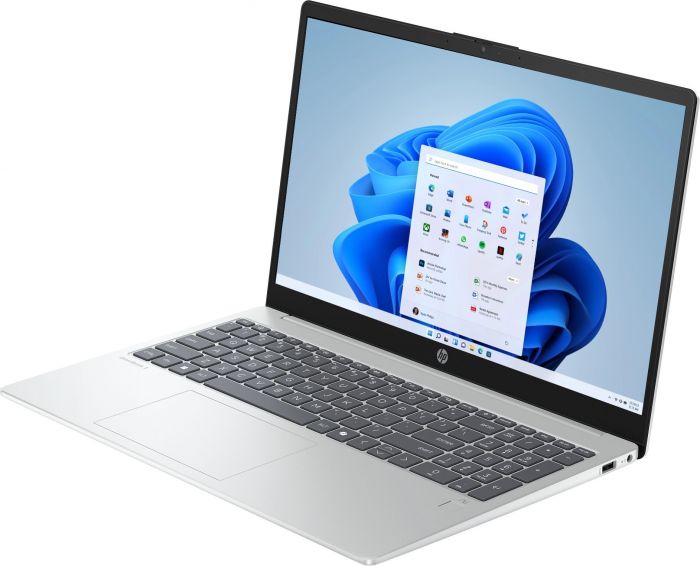 Ноутбук HP OmniBook 3 15-fn0008ua 15.6" FHD IPS AG, AMD AI 5 340, 16GB, F1024GB, UMA, Win11, сріблястий