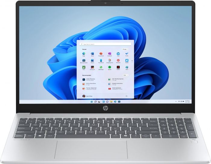 Ноутбук HP OmniBook 3 15-fn0006ua 15.6" FHD IPS AG, AMD AI 5 340, 24GB, F1024GB, UMA, Win11, сріблястий