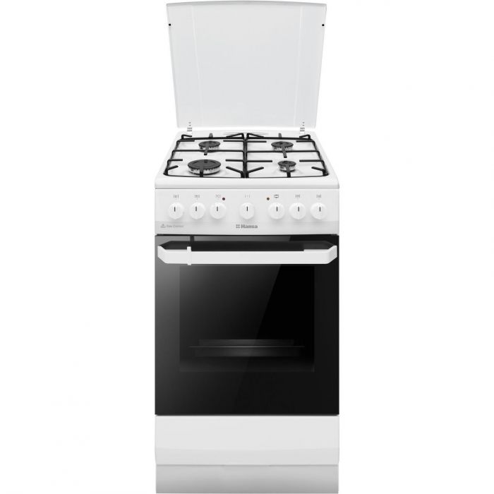 Плита комбінована Hansa, 50х60см, 62л, емаль, газ контр., білий