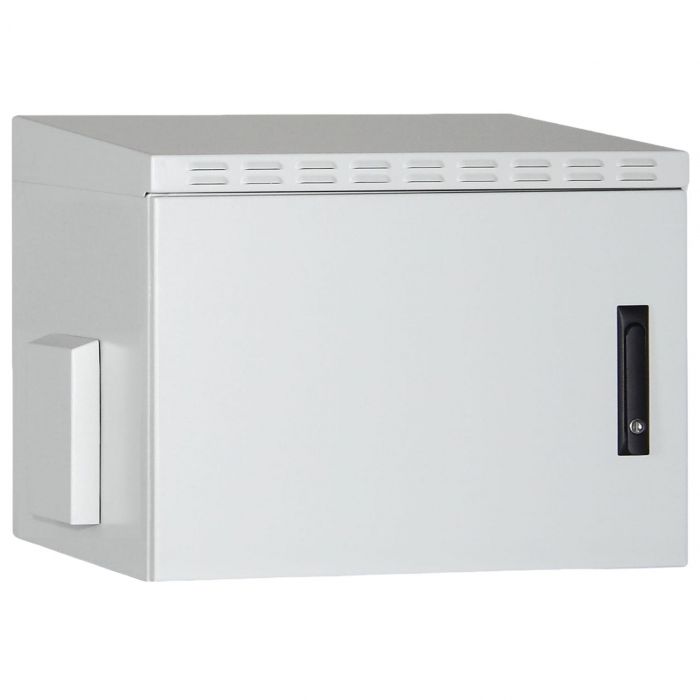 Шафа DIGITUS 19", 12U, вулична, металеві двері, 600x600 мм, 100кг максимально, IP55, сіра