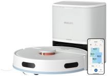 Робот-пилосос Philips Series 2000, h=9.7см, вологе прибирання, конт пил -0.38л, вода -0.3л, автон. робота до 120хв, EPA 11, Wi-Fi, станція самоочищ., білий