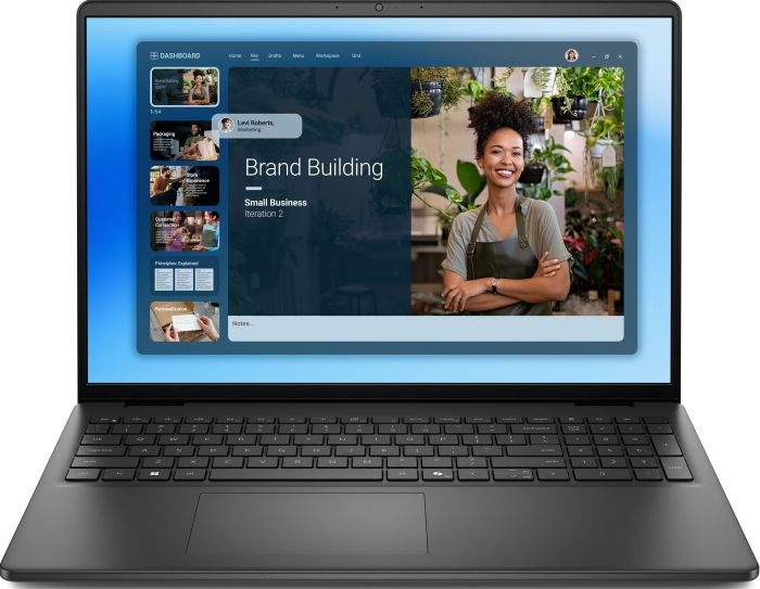 Ноутбук Dell 16 DC16250 16" FHD+ AG, Intel 5-120U, 16GB, F1024GB, UMA, Lin, чорний