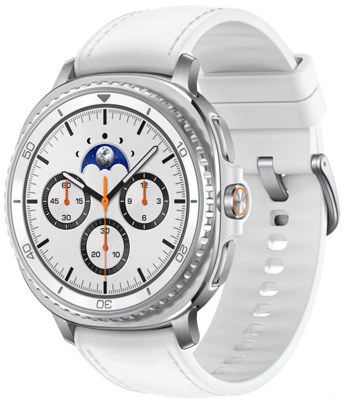 Смарт-годинник Samsung Galaxy Watch 8 Classic 47мм (L500) 1.34", 438x438, sAMOLED, BT 5.3, NFC, 2/64ГБ, білий