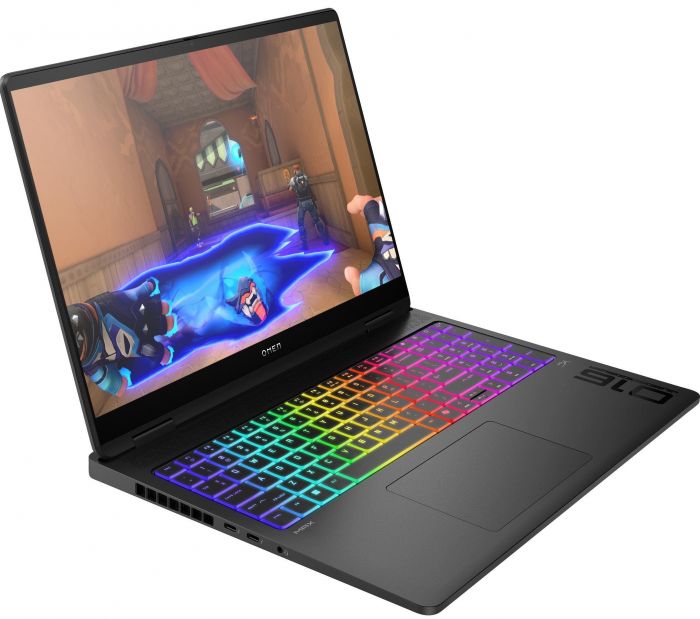 Ноутбук HP OMEN 16-ah0041ua 16" 2.5K OLED, Intel U7-255HX, 64GB, F2048GB, NVD5080-16, DOS, чорний