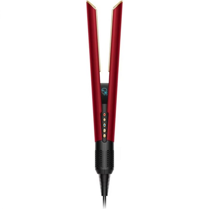 Випрямляч Dyson з вологого на сухе HТ01 Airstrait Red Velvet/Gold, темп.режимів-3, 80-140С, OLED-дисплей, метал, червоний