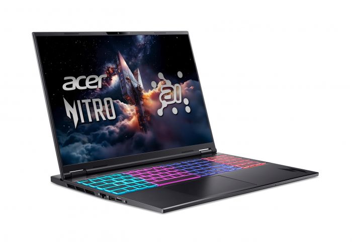 Ноутбук Acer Nitro 16S AN16S-61 16" WQXGA IPS, AMD R9-365, 32GB, F2TB, NVD5070Ti-12, Lin, чорний