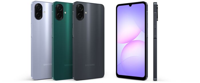 Смартфон Samsung Galaxy A07 (A075) 6.7" 4/128ГБ, 2SIM, 5000мА•год, фіолетовий світлий