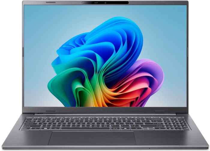 Ноутбук Acer Aspire 16 A16-11M 16" WUXGA IPS, Quallcomm X X1-26-100, 32GB, F1TB, UMA, Win11, сірий