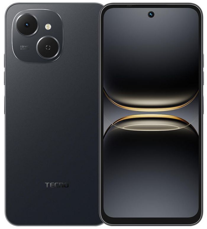 Смартфон TECNO Spark 40C (KM4k) 6.67" 4/128ГБ, 2SIM, 6000мА•год, Ink Black