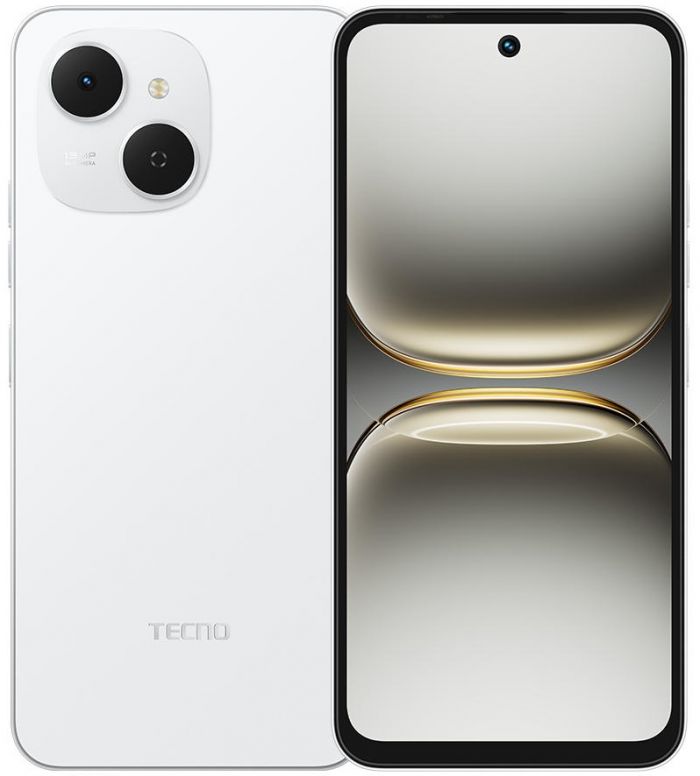 Смартфон TECNO Spark 40C (KM4k) 6.67" 4/128ГБ, 2SIM, 6000мА•год, Veil White Смартфон TECNO Spark 40C (KM4k) 6.67" 4/128ГБ, 2SIM, 6000мА•год, Veil White