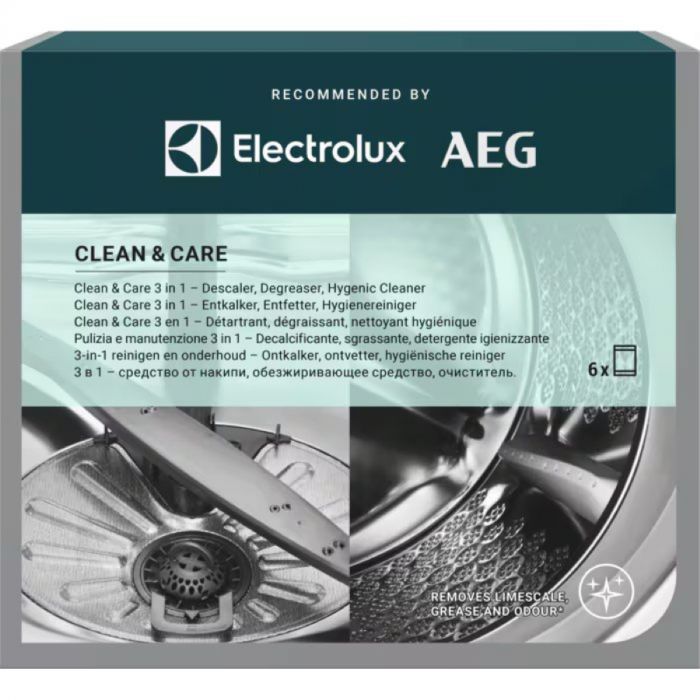 Набір Electrolux для чищення пральних та посудомийних машин, 6x50гр