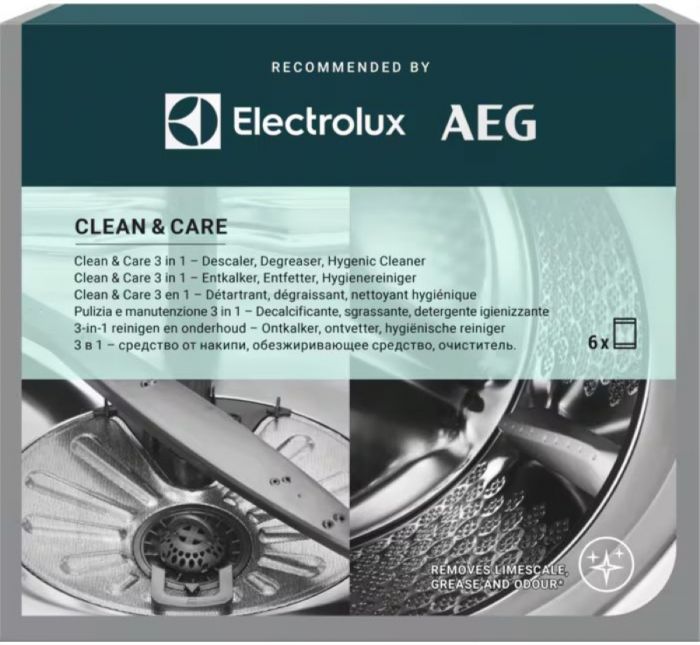 Набір Electrolux для чищення пральних та посудомийних машин, 6x50гр