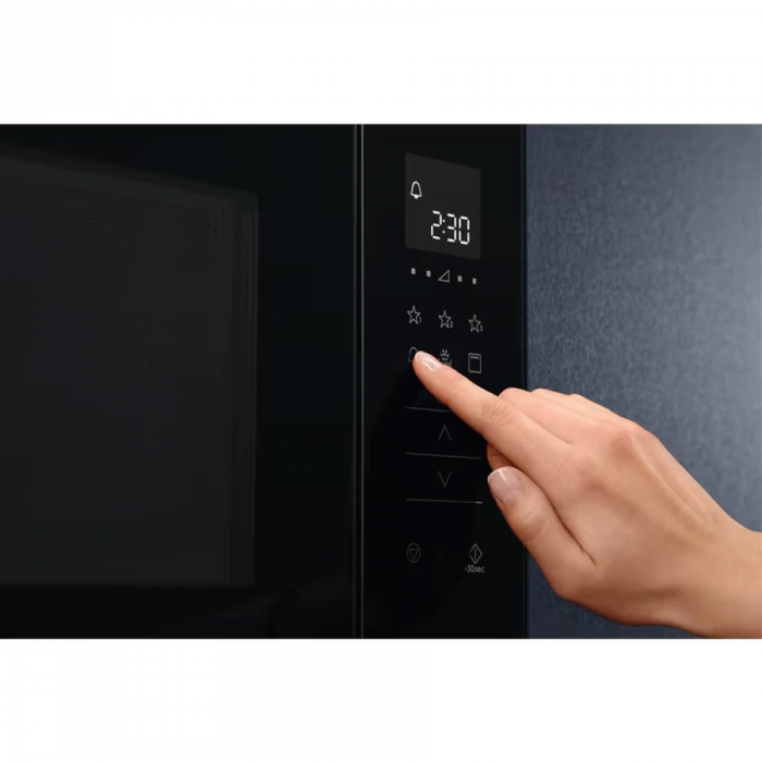 Мікрохвильова піч Electrolux вбудована, 20л, електрон. керування, 700Вт, дисплей, чорний