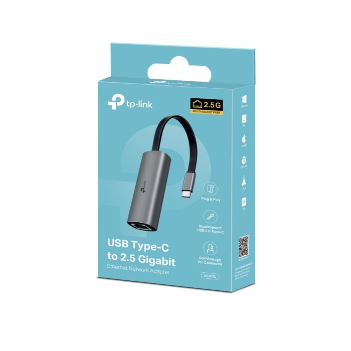 Мережевий адаптер TP-LINK UE302C 1x2,5GE, USB TypeC