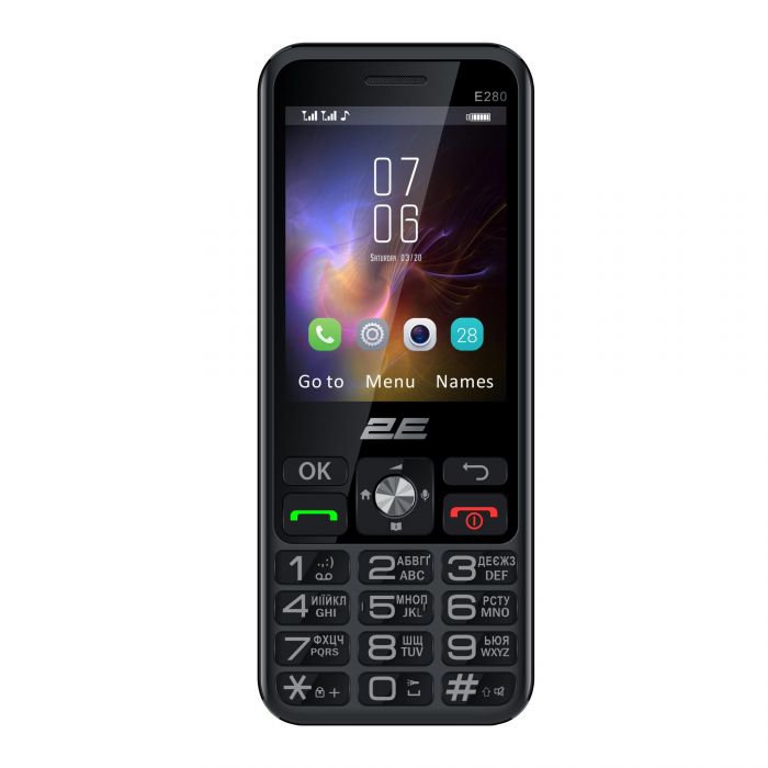 Мобільний телефон 2E E280 2025 2.8" 2SIM, 1500мА•год, чорний