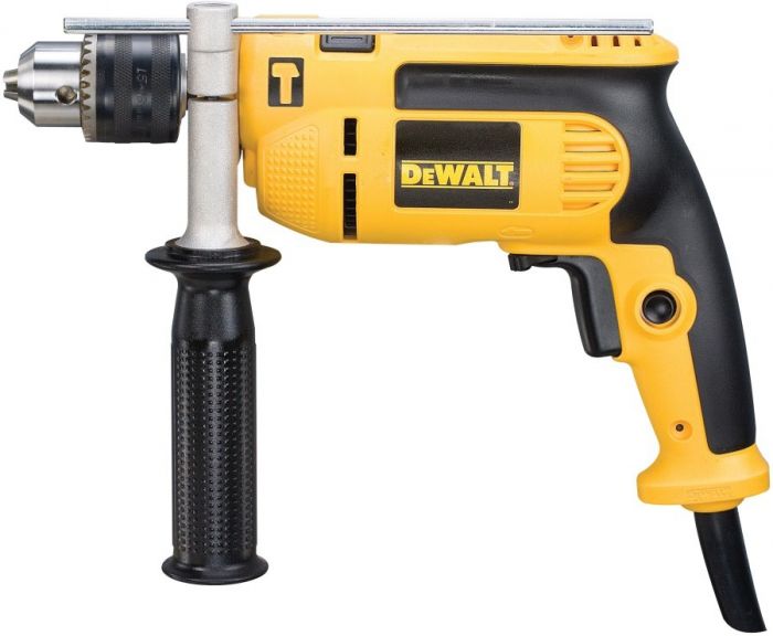 Дриль ударний DeWalt 701Вт 0-2800об/хв 5.2Нм 47600уд/хв патрон 13мм 1.6кг