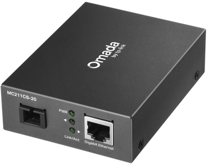 Медіаконвертер TP-LINK MC211CS-20 1GE, WDM SM, 20km, SC