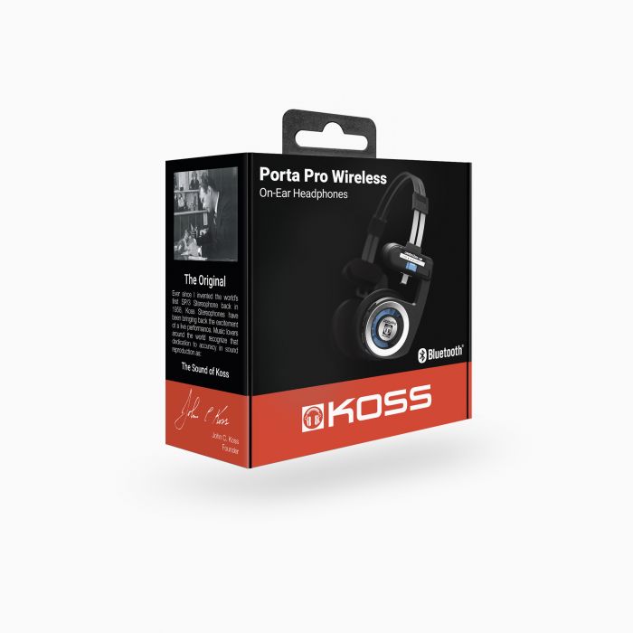 Навушники On-Ear Koss Porta Pro, BT 5.2, Wireless, Mic, Чорний