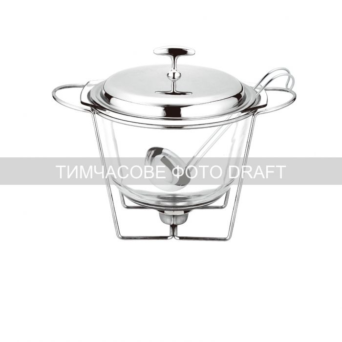 Марміт Ardesto Black Mars 3800мл, скло, нержавіюча сталь, кругла, прозорий