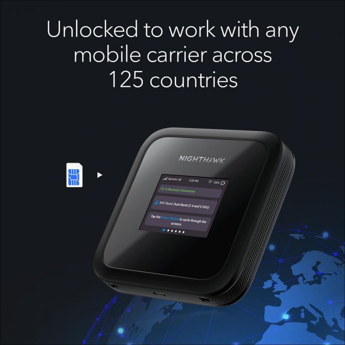 Мобільний маршрутизатор NETGEAR MH3150 Nighthawk M3 AX3600, 5G/4G/LTE, 1xUSB TypeC, 2xTS-9
