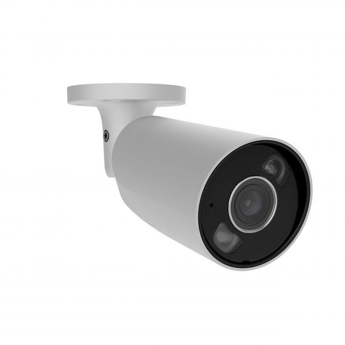 IP-Камера дротова Ajax BulletCam HL white, 8мп, 4мм, гібридне підсвічування IR 35м, білий Led 50м, Poe, True WDR, IP 65,  аудіо, кут огляду 75° до 85°, вулична, біла