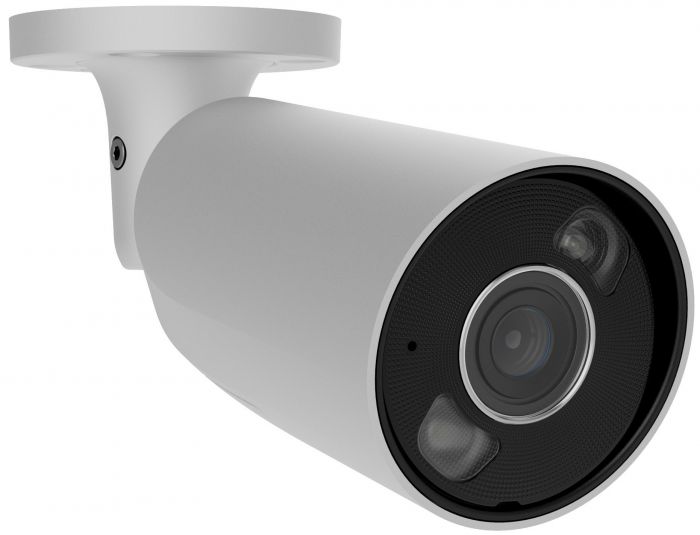 IP-Камера дротова Ajax BulletCam HL white, 8мп, 4мм, гібридне підсвічування IR 35м, білий Led 50м, Poe, True WDR, IP 65,  аудіо, кут огляду 75° до 85°, вулична, біла