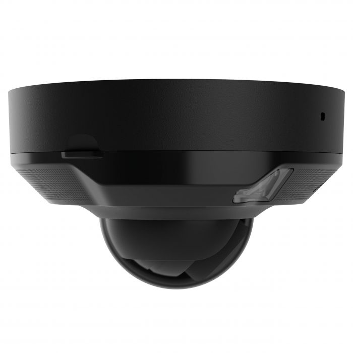 IP-Камера дротова Ajax DomeCam Mini HL black, 5мп, 2.8мм, гібридне підсвічування IR 35м, білий Led 50м, Poe, True WDR, IP 65, ІЧ 30м, аудіо, кут огляду 100° до 110°, міні купольна, чорна