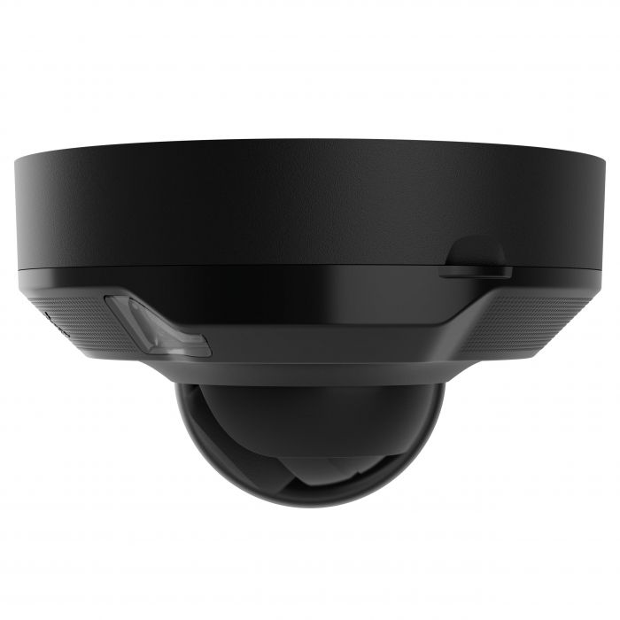 IP-Камера дротова Ajax DomeCam Mini HL black, 5мп, 4мм, гібридне підсвічування IR 35м, білий Led 50м, Poe, True WDR, IP 65, ІЧ 30м, аудіо, кут огляду 75° до 85°, міні купольна, чорна