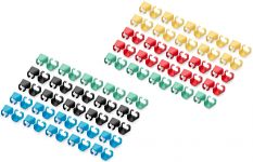 Кліпси DIGITUS для патч-кордів, різнокольорові, 5х20 шт.