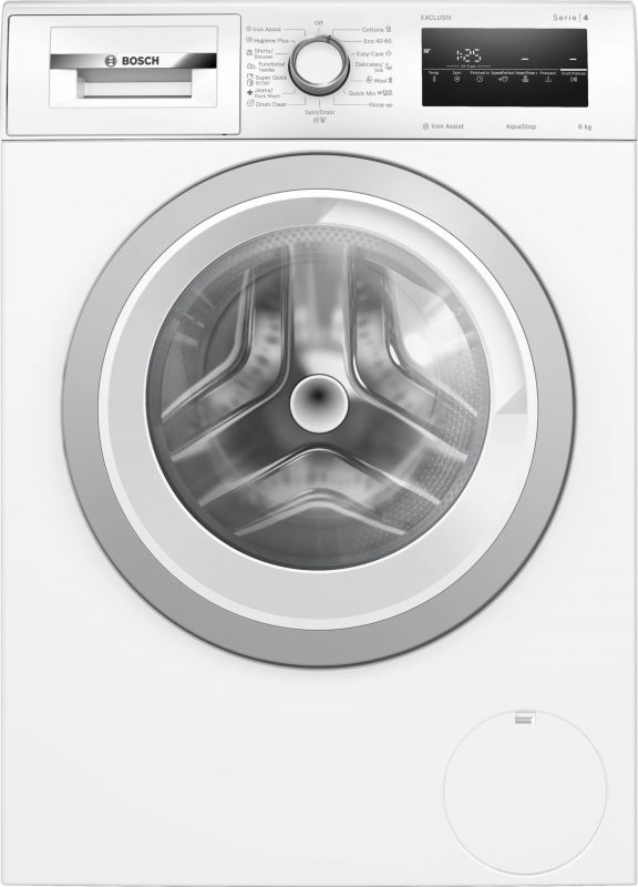 Пральна машина Bosch фронтальна, 8кг, 1200, A, 59см, дисплей, білий