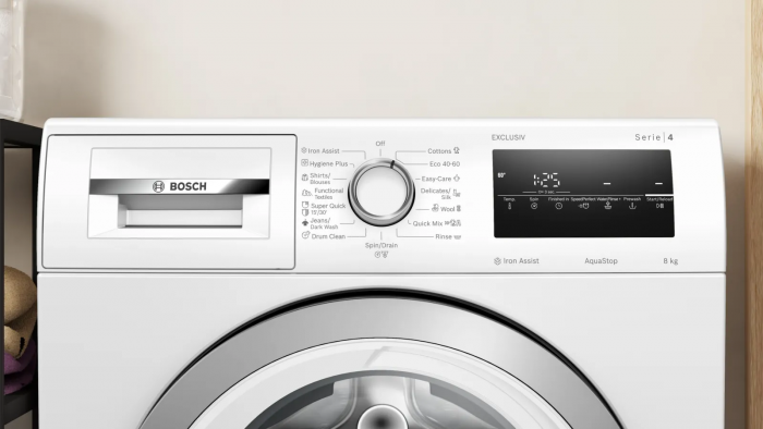 Пральна машина Bosch фронтальна, 8кг, 1200, A, 59см, дисплей, білий