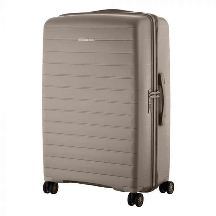 Валіза 2E, Aero, поліпропілен, велика, 99/119 л, TSA, 4 колеса, EXP, сіро-коричневий