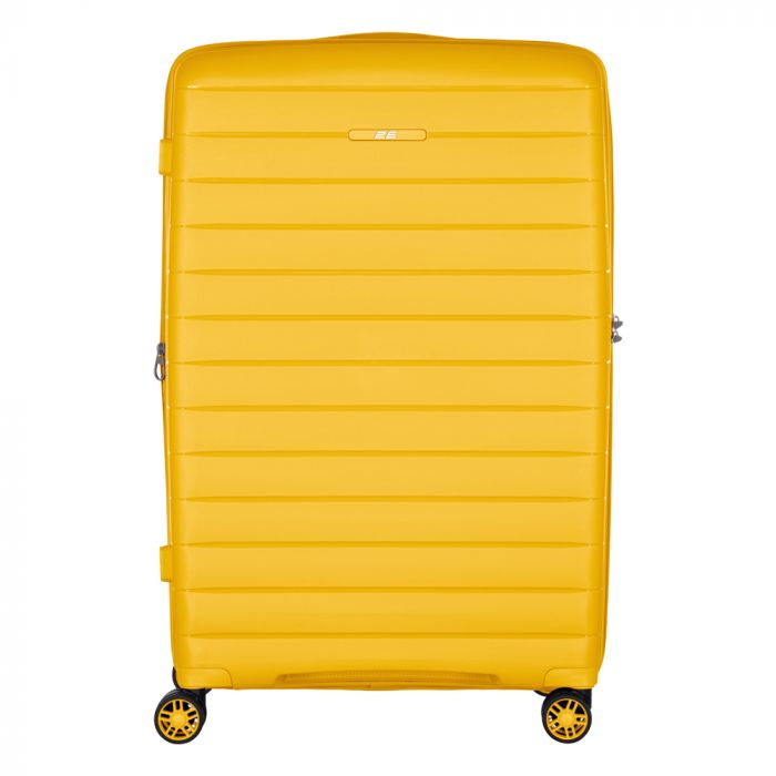 Валіза 2E, Aero, поліпропілен, велика, 99/119 л, TSA, 4 колеса, EXP, бурштиново-жовтий