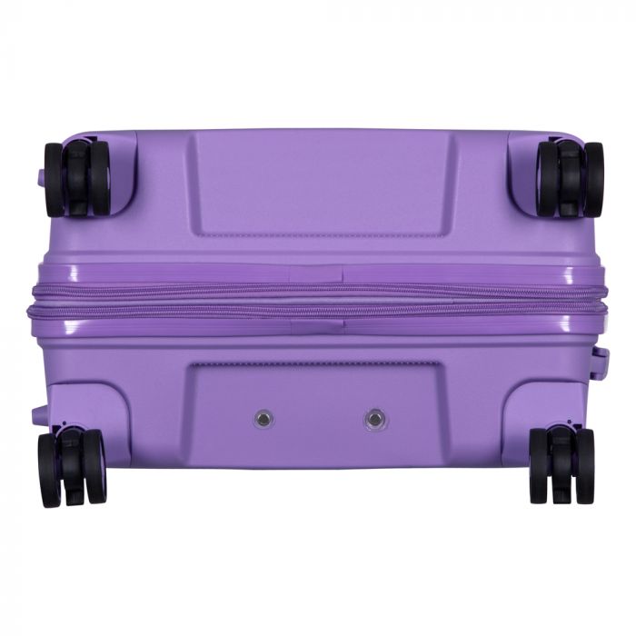 Валіза 2E, Aero, поліпропілен, середня, 63/78 л, TSA, 4 колеса, EXP, лавандовий